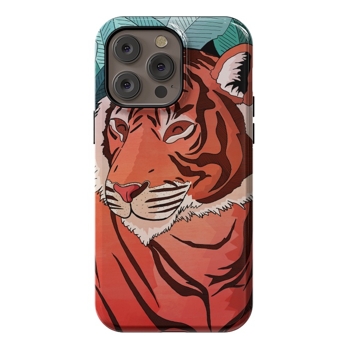 iPhone 14 Pro max StrongFit Tiger in the jungle  by Steve Wade (Swade)