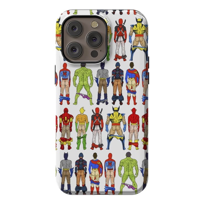 iPhone 14 Pro max StrongFit Superhero Butts by Notsniw