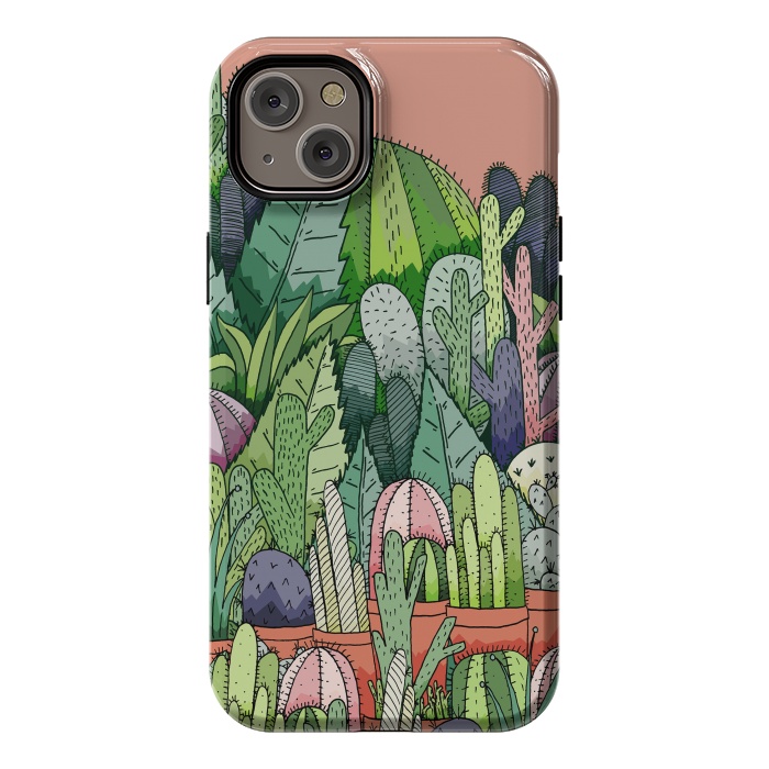 iPhone 14 Plus StrongFit Cactus Garden by Steve Wade (Swade)