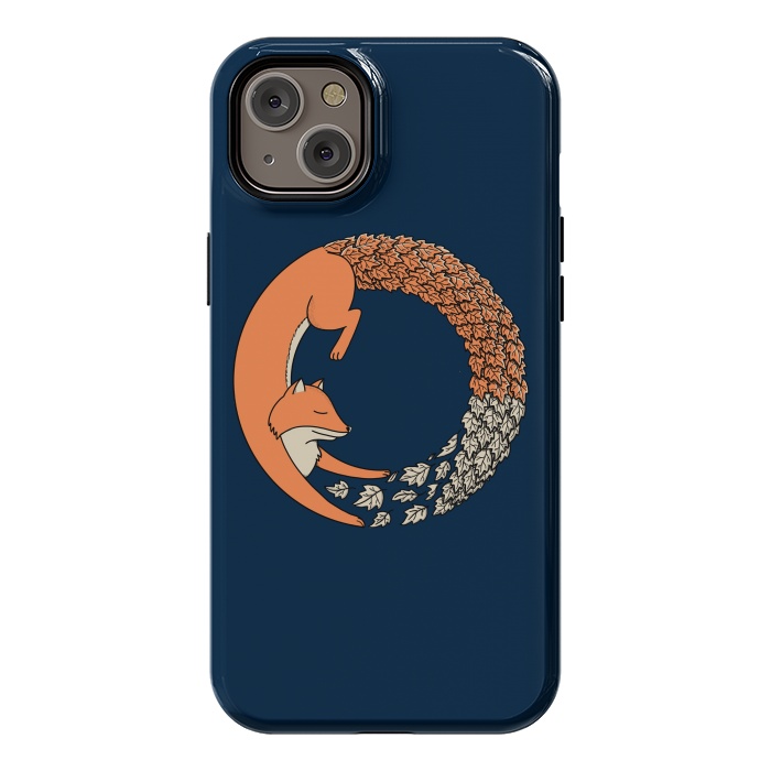 iPhone 14 Plus StrongFit Fox Circle 2 by Coffee Man