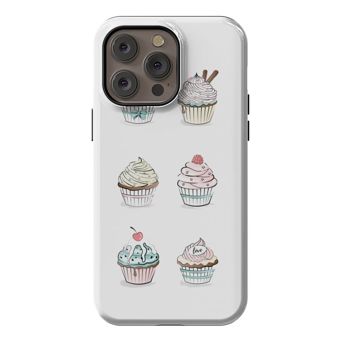 iPhone 14 Pro max StrongFit Sweet Cupcakes by Martina