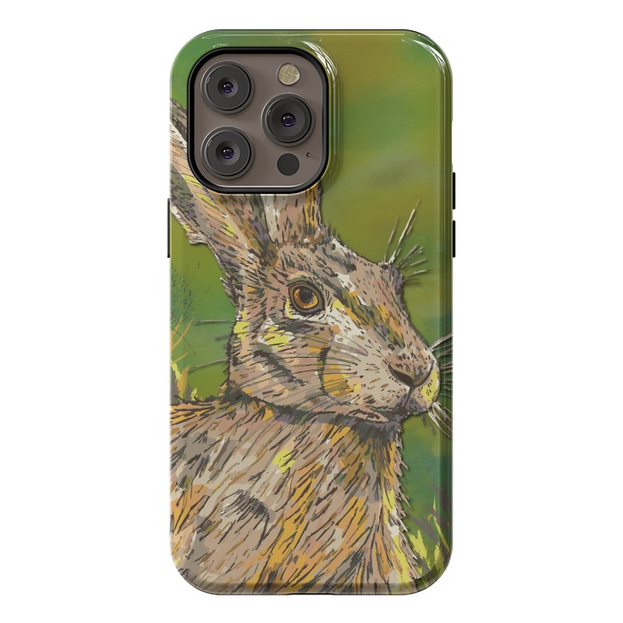 iPhone 14 Pro max StrongFit Summer Hare by Lotti Brown
