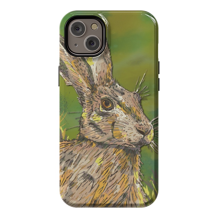 iPhone 14 Plus StrongFit Summer Hare by Lotti Brown