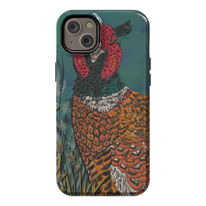 iPhone 14 Plus StrongFit Funny Pheasant by Lotti Brown