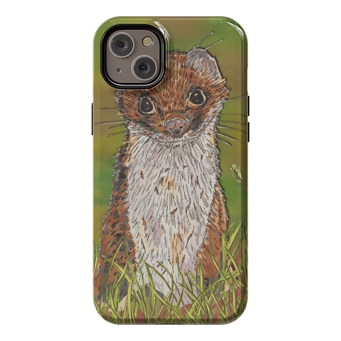 iPhone 14 Plus StrongFit Summer Stoat by Lotti Brown