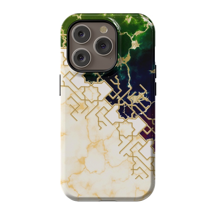 iPhone 14 Pro StrongFit Marble and ocean by Kashmira Baheti