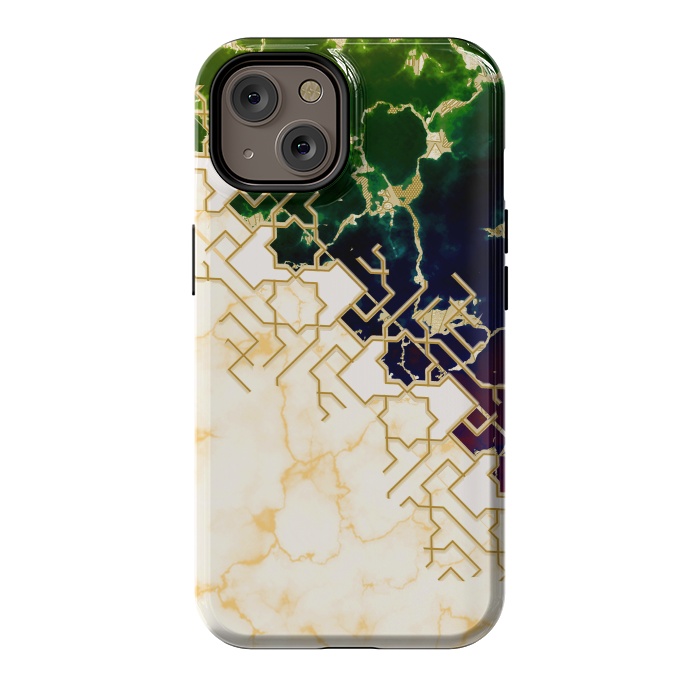 iPhone 14 StrongFit Marble and ocean by Kashmira Baheti