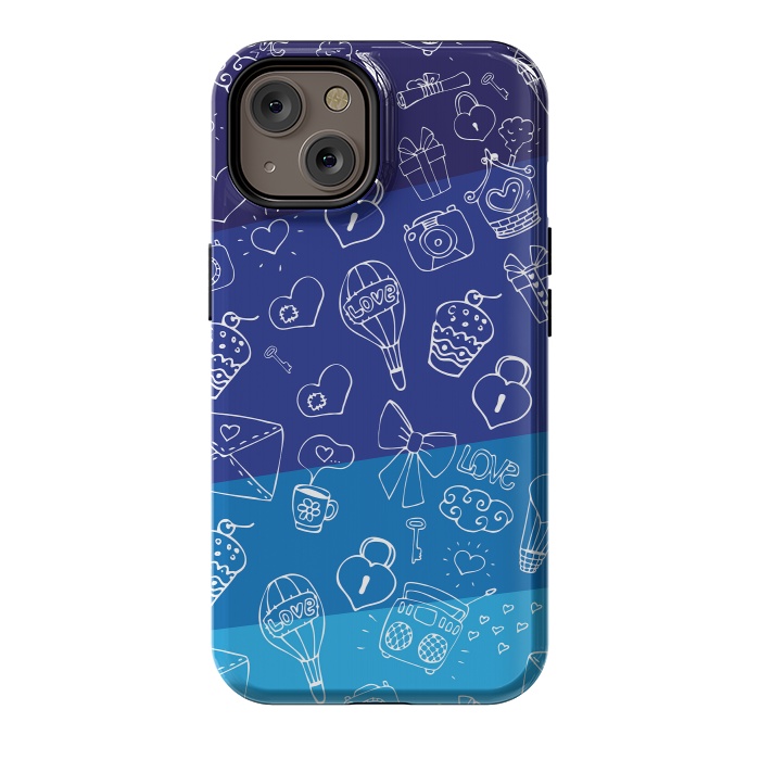 iPhone 14 StrongFit Vertical Blue by Rossy Villarreal