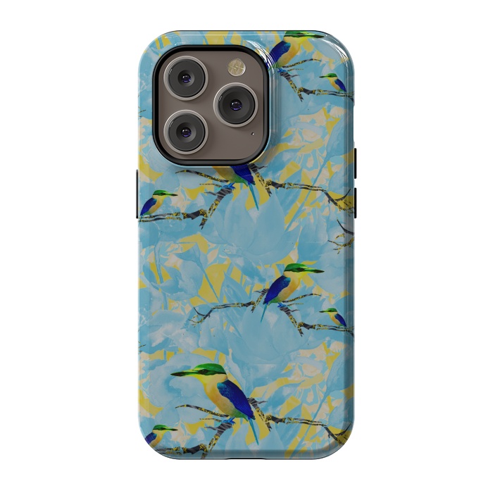 iPhone 14 Pro StrongFit Cool kingfishers by Kashmira Baheti