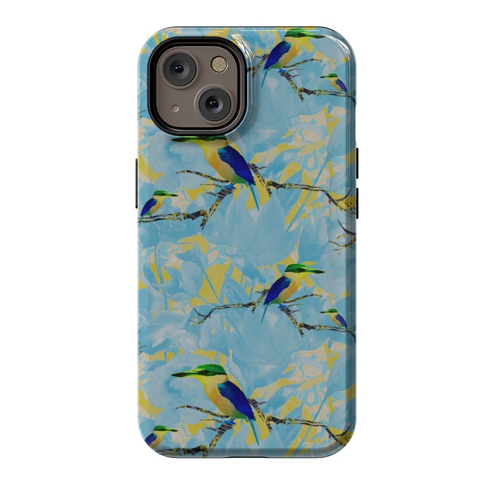 iPhone 14 StrongFit Cool kingfishers by Kashmira Baheti