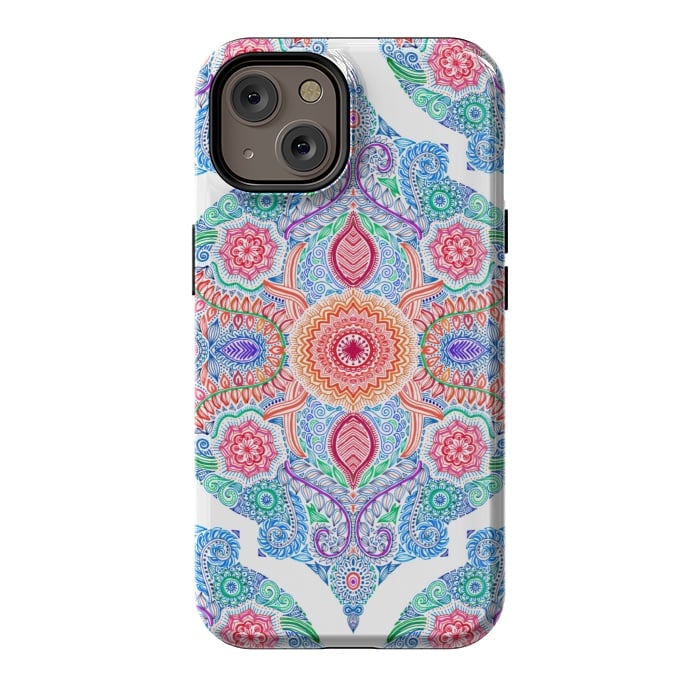 iPhone 14 StrongFit Ink and Symmetry in Rainbow Brights by Micklyn Le Feuvre