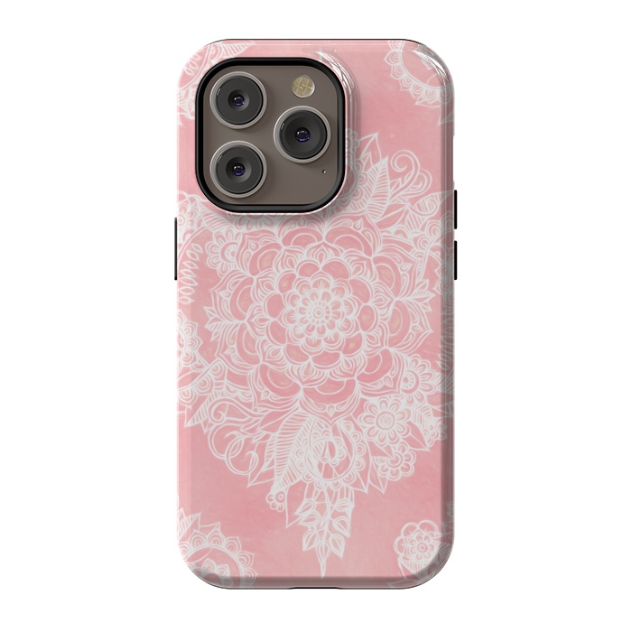 iPhone 14 Pro StrongFit Marshmallow Lace by Micklyn Le Feuvre