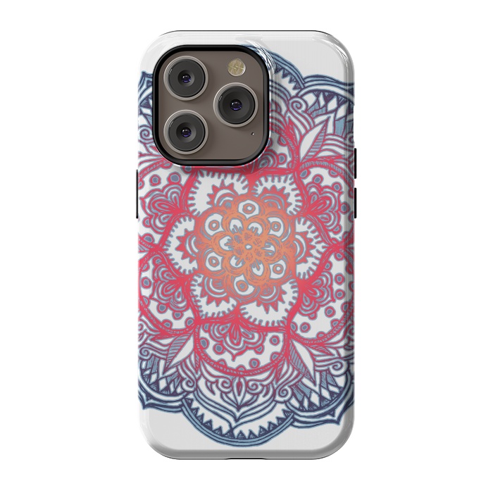 iPhone 14 Pro StrongFit Radiant Medallion Doodle by Micklyn Le Feuvre