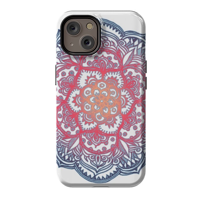 iPhone 14 StrongFit Radiant Medallion Doodle by Micklyn Le Feuvre