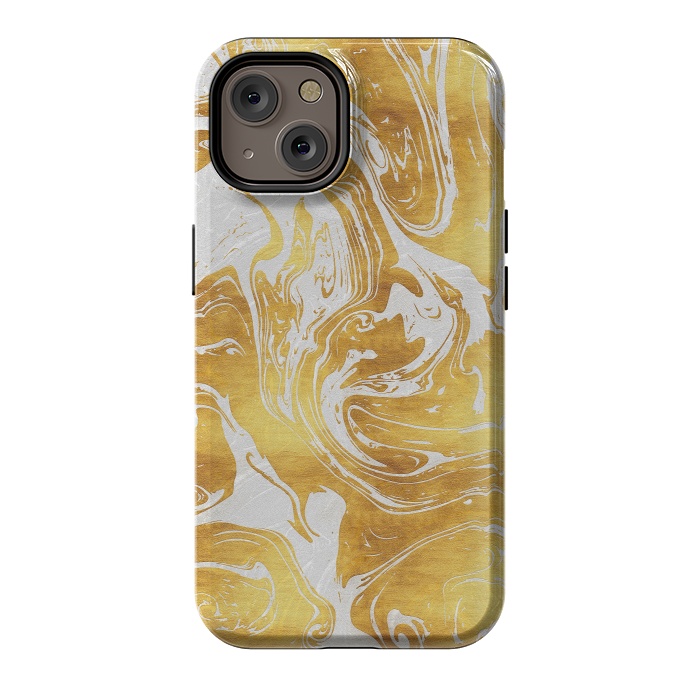 iPhone 14 StrongFit White Dragon Marble by Art Design Works