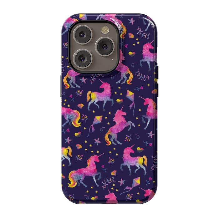 iPhone 14 Pro StrongFit Unicorn Jubliee by gingerlique