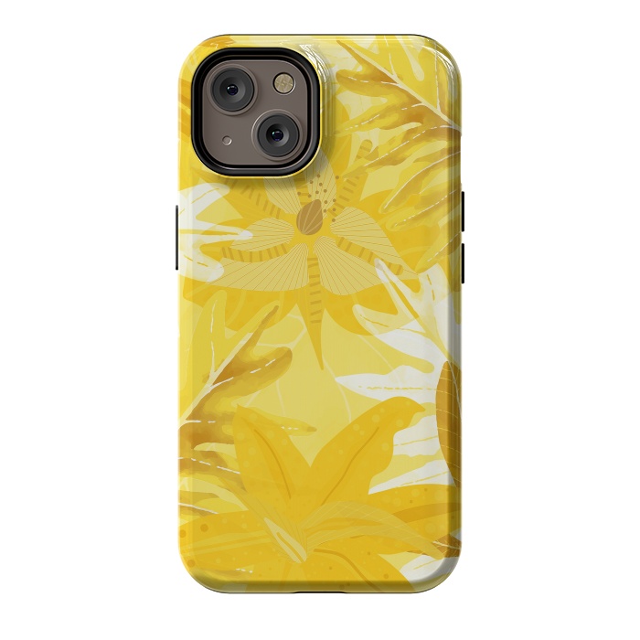 iPhone 14 StrongFit My Sunny Gold Aloha Jungle by  Utart