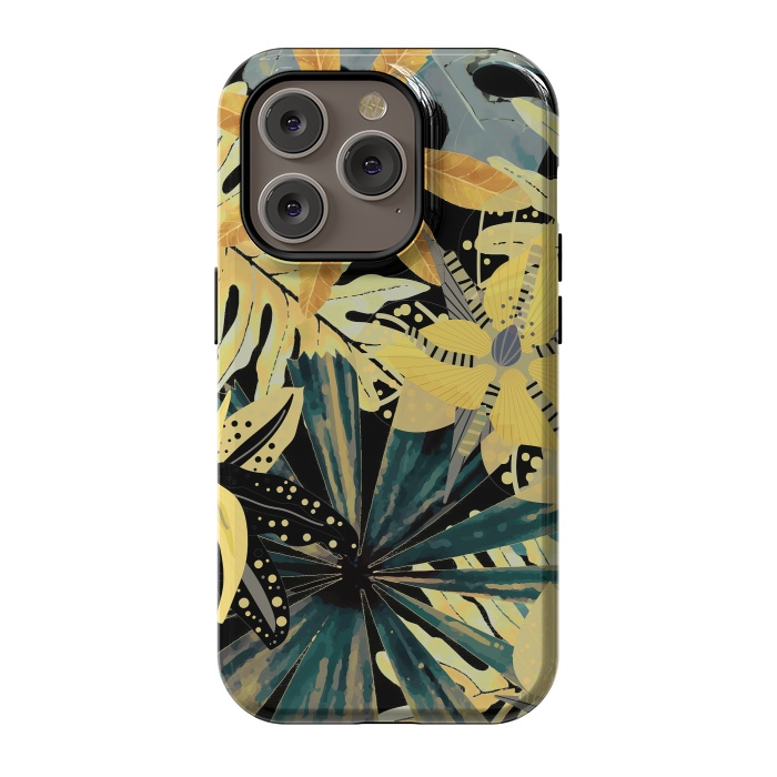 iPhone 14 Pro StrongFit Abstract Foliage Aloha Jungle  by  Utart