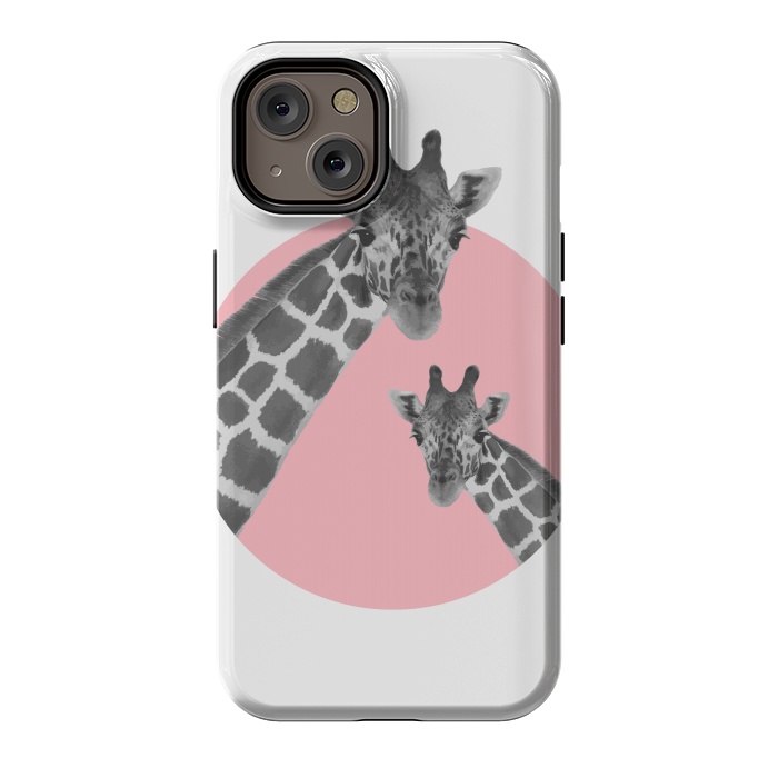 iPhone 14 StrongFit Giraffe Love by MUKTA LATA BARUA