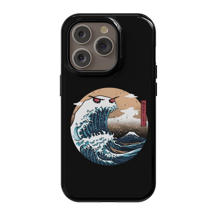 iPhone 14 Pro StrongFit The Great Monster of Kanagawa by Vincent Patrick Trinidad