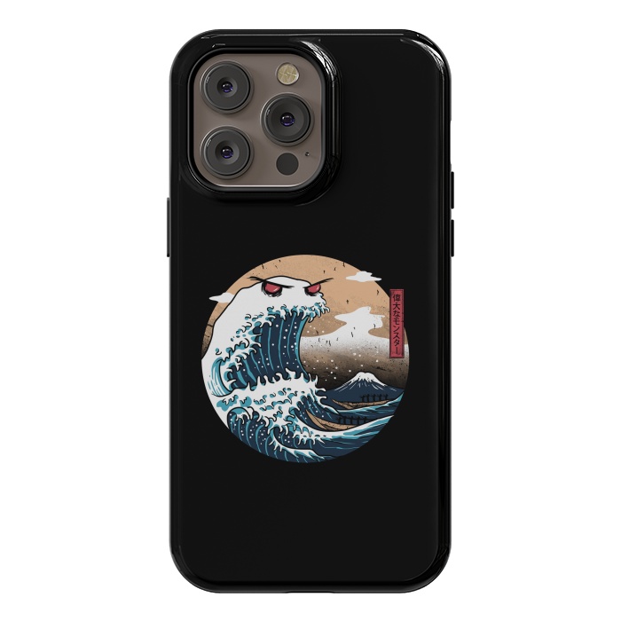 iPhone 14 Pro max StrongFit The Great Monster of Kanagawa by Vincent Patrick Trinidad