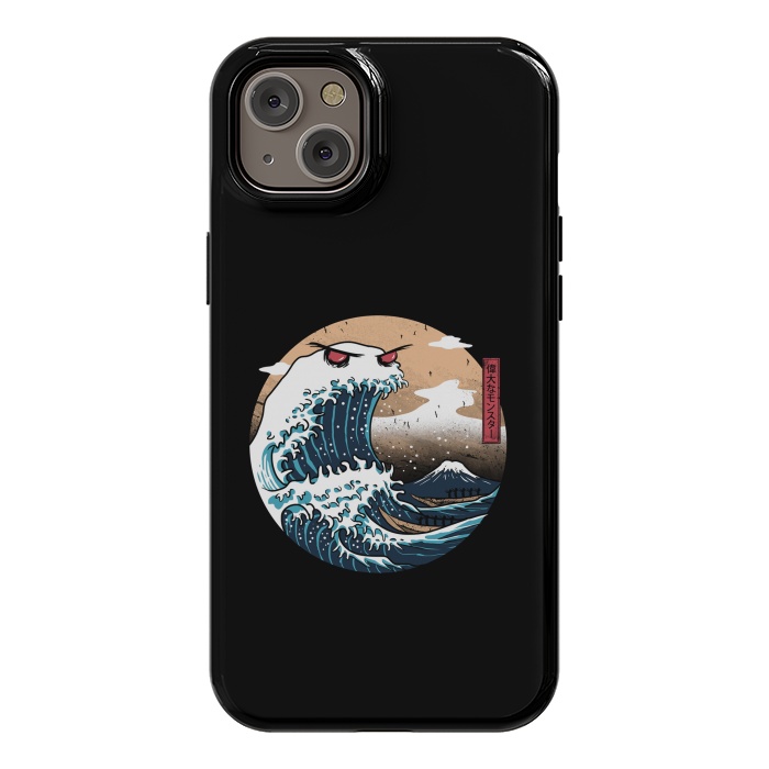 iPhone 14 Plus StrongFit The Great Monster of Kanagawa by Vincent Patrick Trinidad