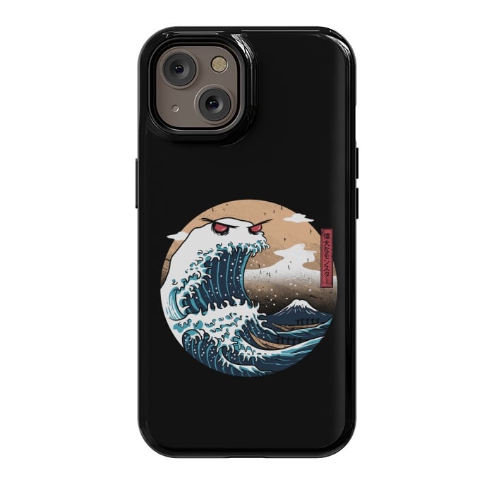 iPhone 14 StrongFit The Great Monster of Kanagawa by Vincent Patrick Trinidad