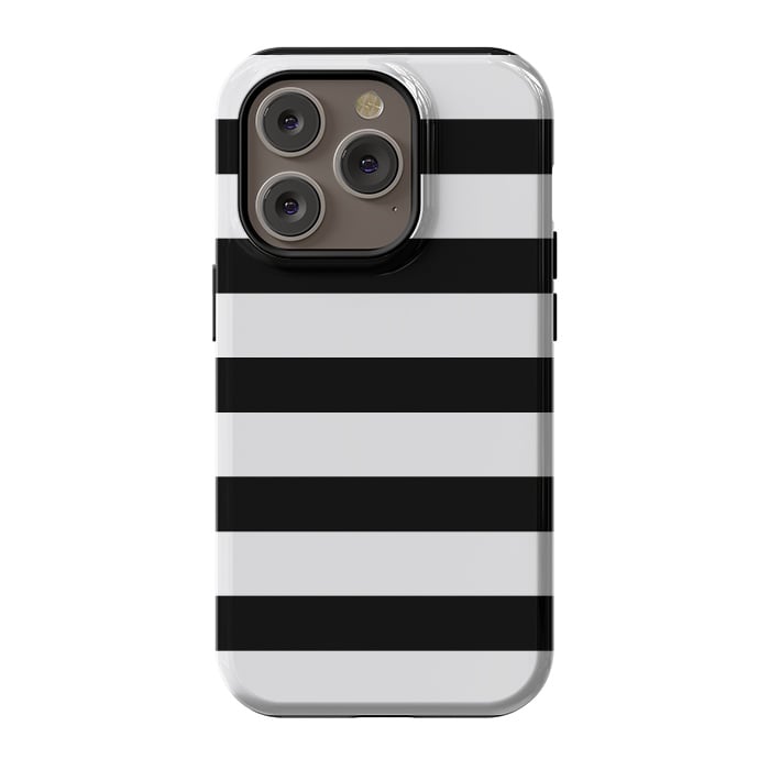 iPhone 14 Pro StrongFit black & white by Vincent Patrick Trinidad
