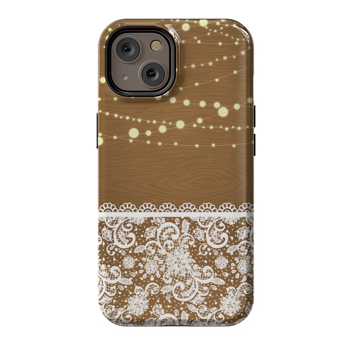 iPhone 14 StrongFit String Lights & Lace by Quirk It Up