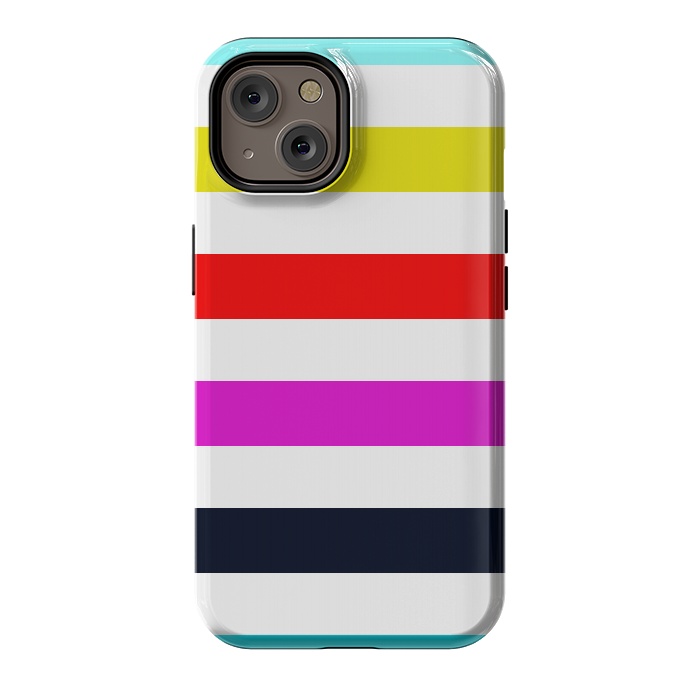 iPhone 14 StrongFit rainbow stripes by Vincent Patrick Trinidad