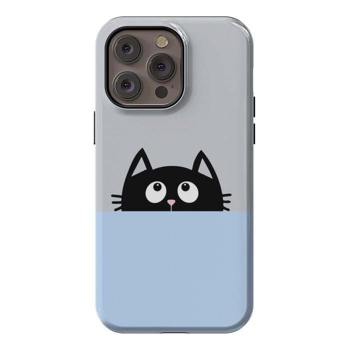 iPhone 14 Pro max StrongFit peek a cat by Vincent Patrick Trinidad