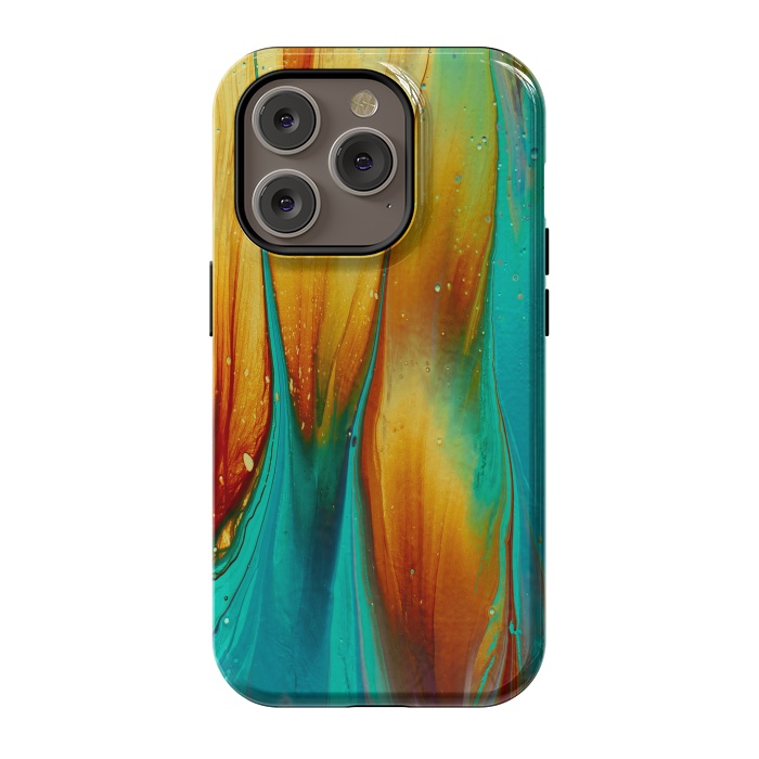 iPhone 14 Pro StrongFit Colorful Ink Marble by  Utart