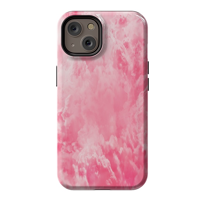 iPhone 14 StrongFit Pink clouds by Jms