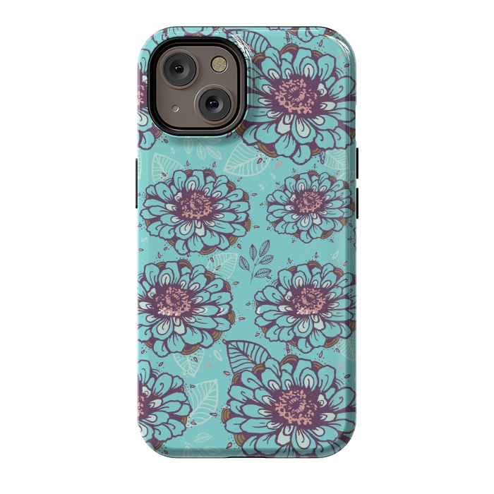 iPhone 14 StrongFit Floral Garden  by Rose Halsey