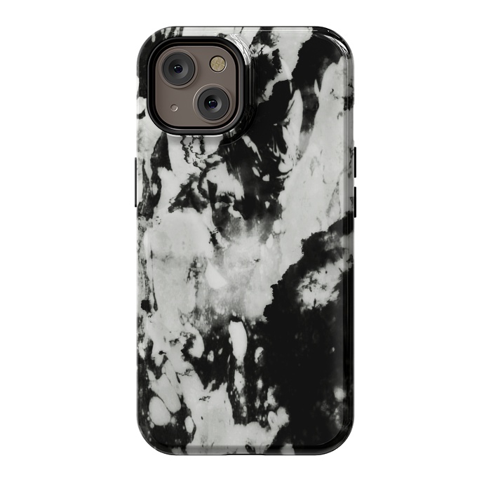 iPhone 14 StrongFit White black marble by Jms