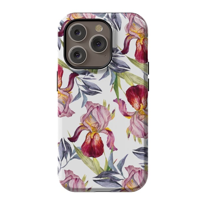 iPhone 14 Pro StrongFit Born in Flowers by Creativeaxle
