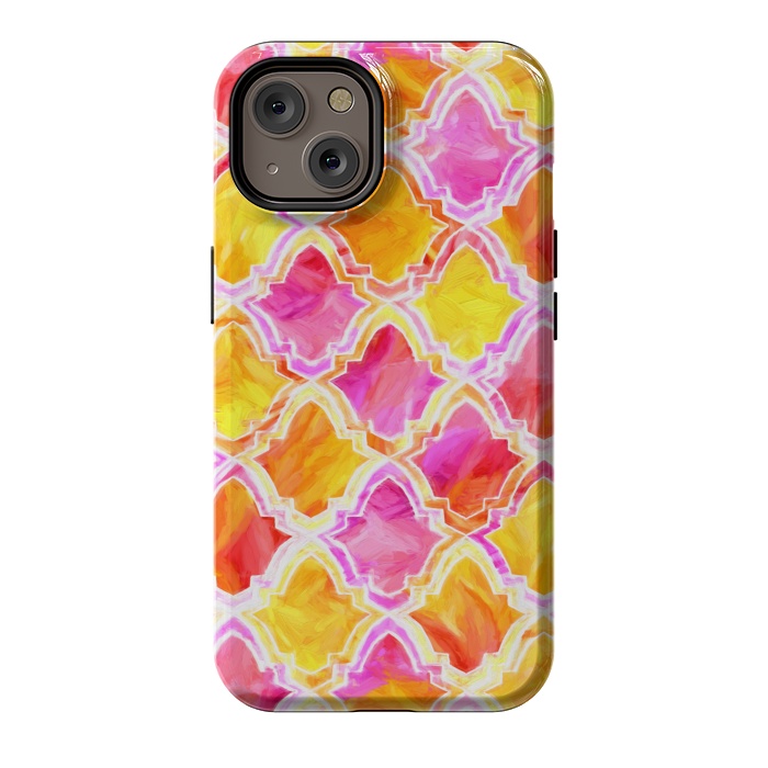 iPhone 14 StrongFit Marrakesh Inspired Moroccan In Sunset Colors  by Tigatiga
