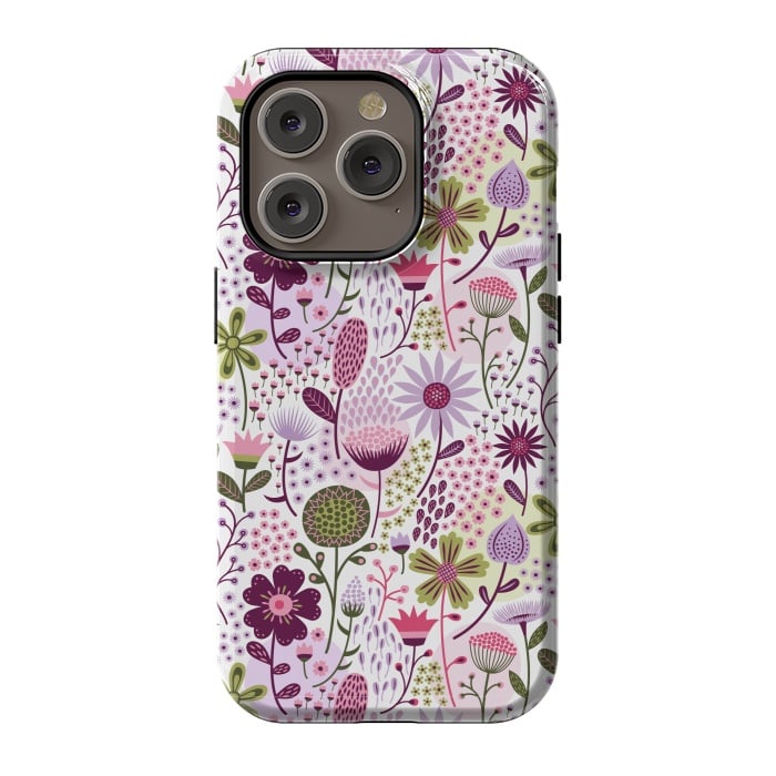 iPhone 14 Pro StrongFit Celebration Floral by Portia Monberg