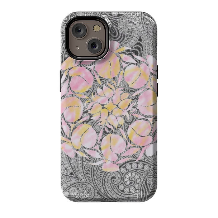 iPhone 14 StrongFit Paisley floral by Kashmira Baheti
