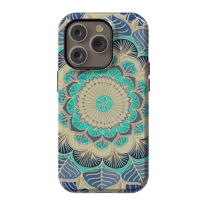 iPhone 14 Pro StrongFit Midnight Bloom by Micklyn Le Feuvre