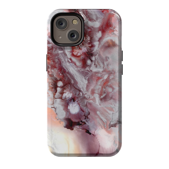 iPhone 14 StrongFit Alcohol Ink Fire   by Tigatiga