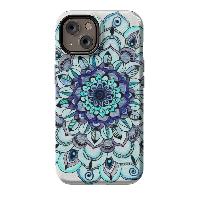 iPhone 14 StrongFit Peacock Mandala by Tangerine-Tane