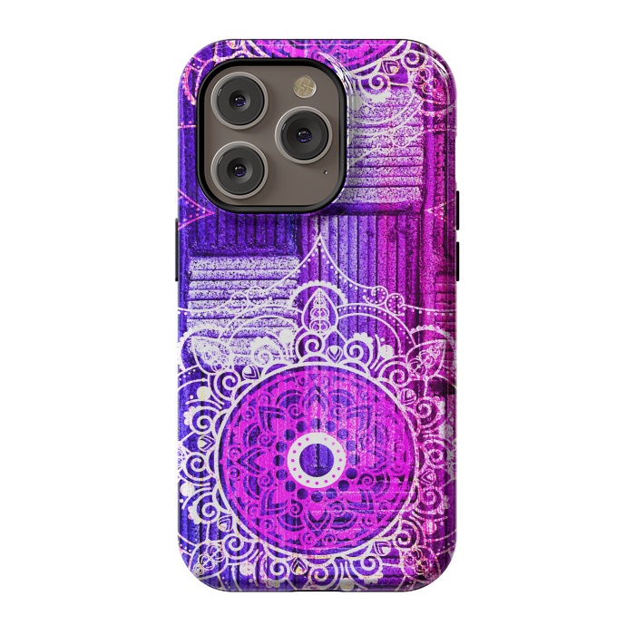 iPhone 14 Pro StrongFit Purple Tapestry by Rossy Villarreal