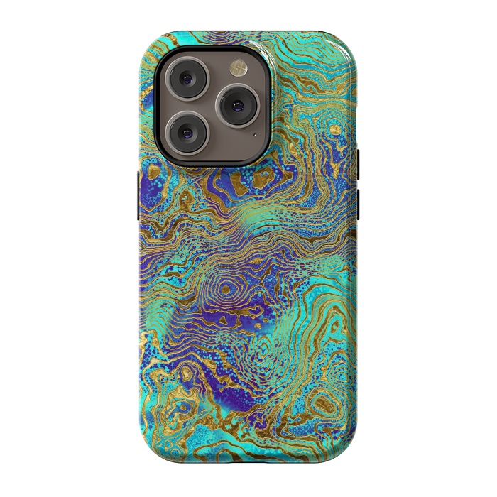 iPhone 14 Pro StrongFit Abstract Marble II by Art Design Works