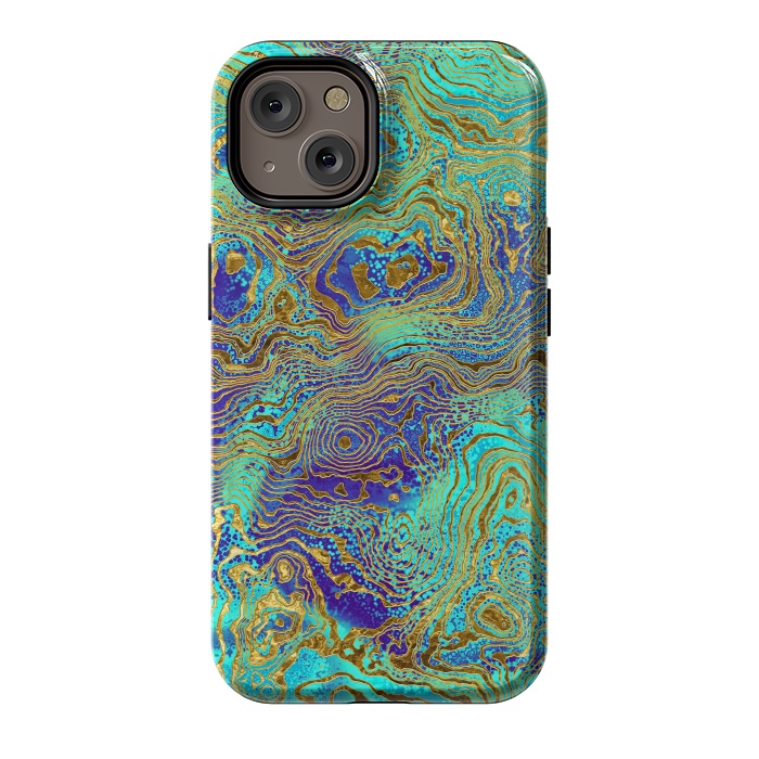 iPhone 14 StrongFit Abstract Marble II by Art Design Works