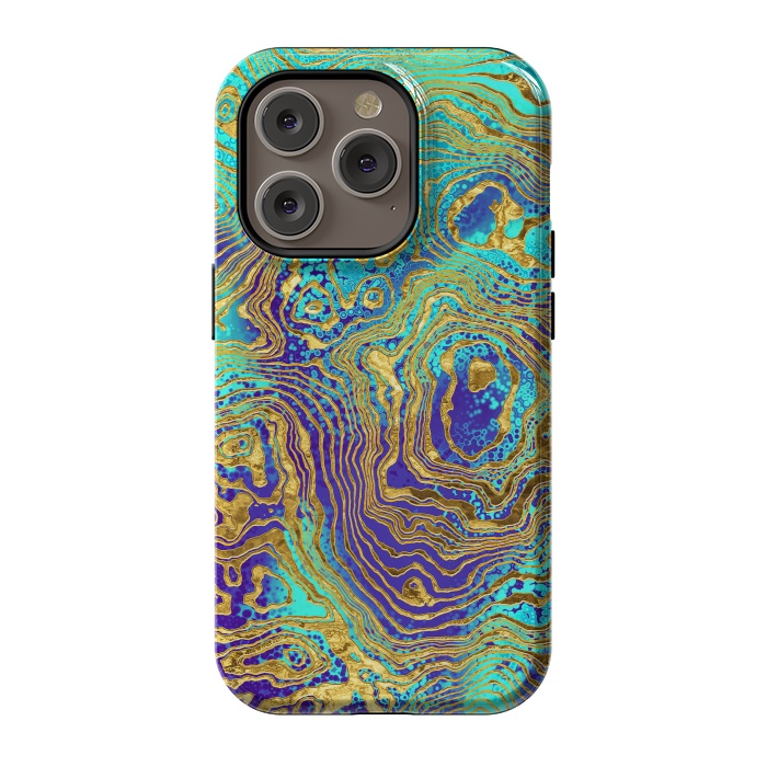 iPhone 14 Pro StrongFit Abstract Marble IV by Art Design Works