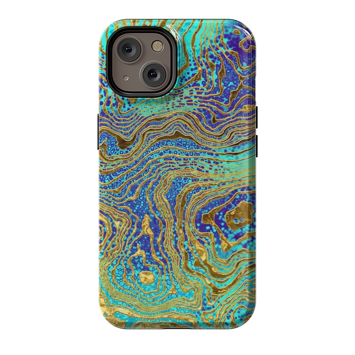iPhone 14 StrongFit Abstract Marble III by Art Design Works