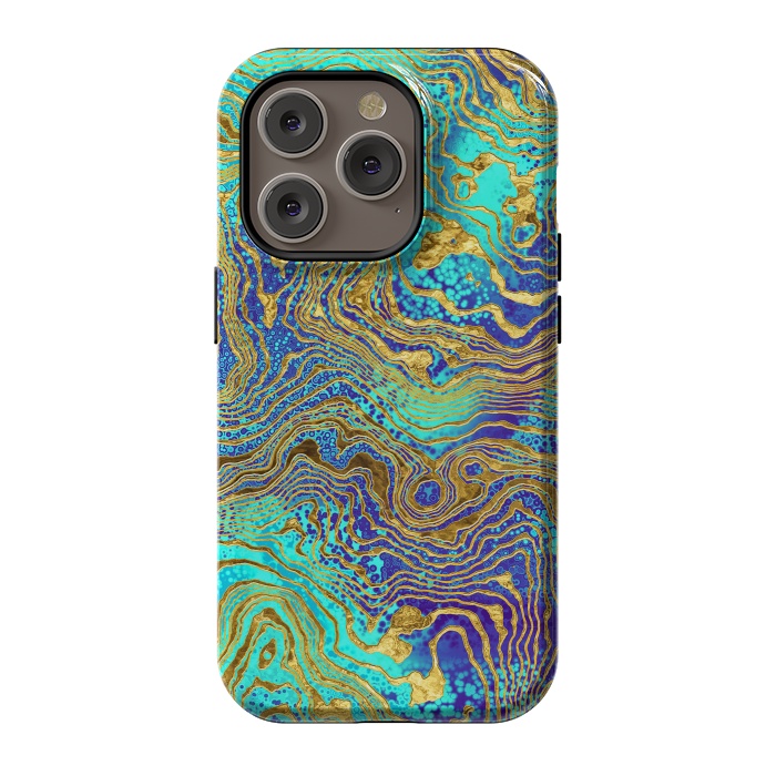 iPhone 14 Pro StrongFit Abstract Marble V by Art Design Works