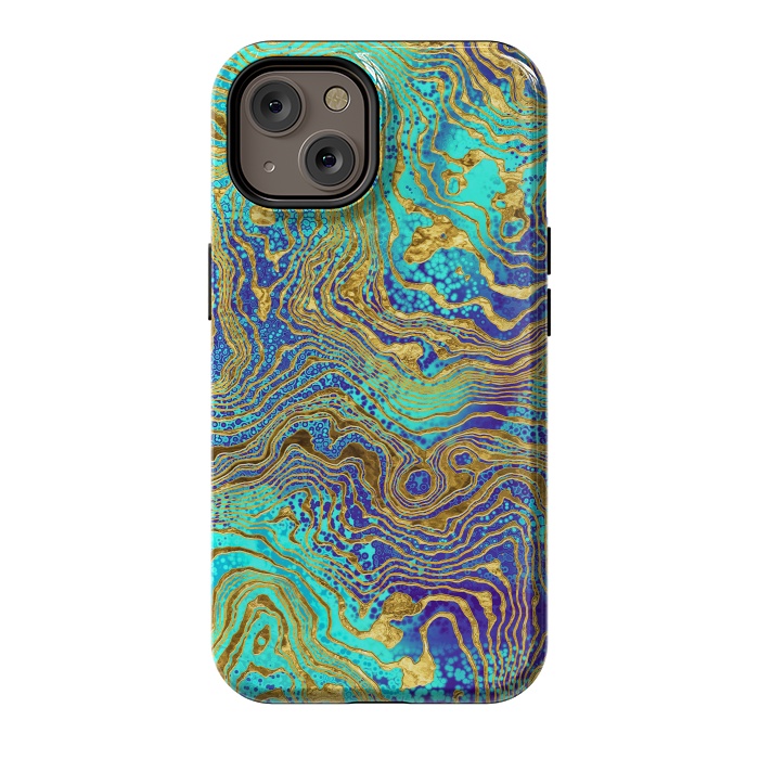iPhone 14 StrongFit Abstract Marble V by Art Design Works