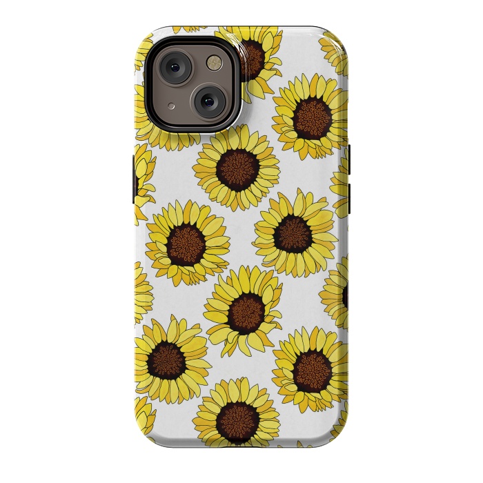 iPhone 14 StrongFit Sunflowers Are The new Roses! - White  by Tigatiga